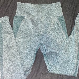 Gymshark Dark Green Marl Flex High Waisted Leggings